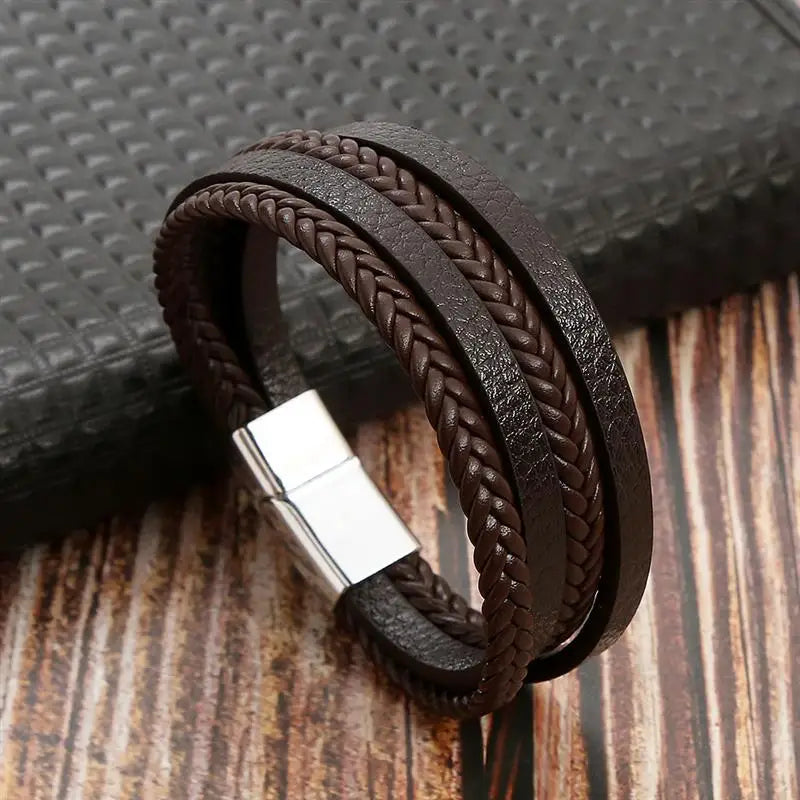 Multilayer Leather Rope Bracelet