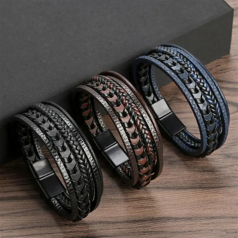 Multilayer Leather Rope Bracelet