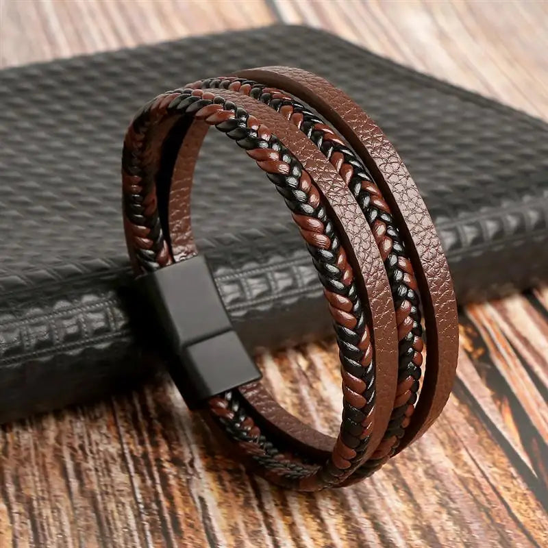 Multilayer Leather Rope Bracelet