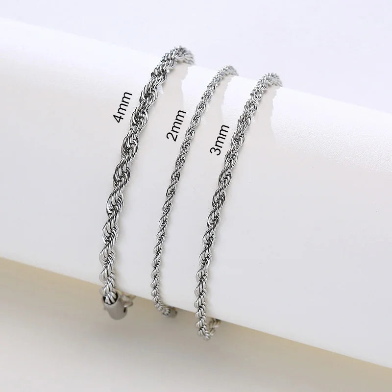 Twisted Rope Chain Bracelet