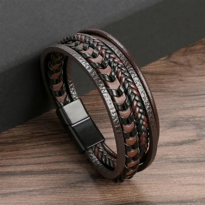 Multilayer Leather Rope Bracelet