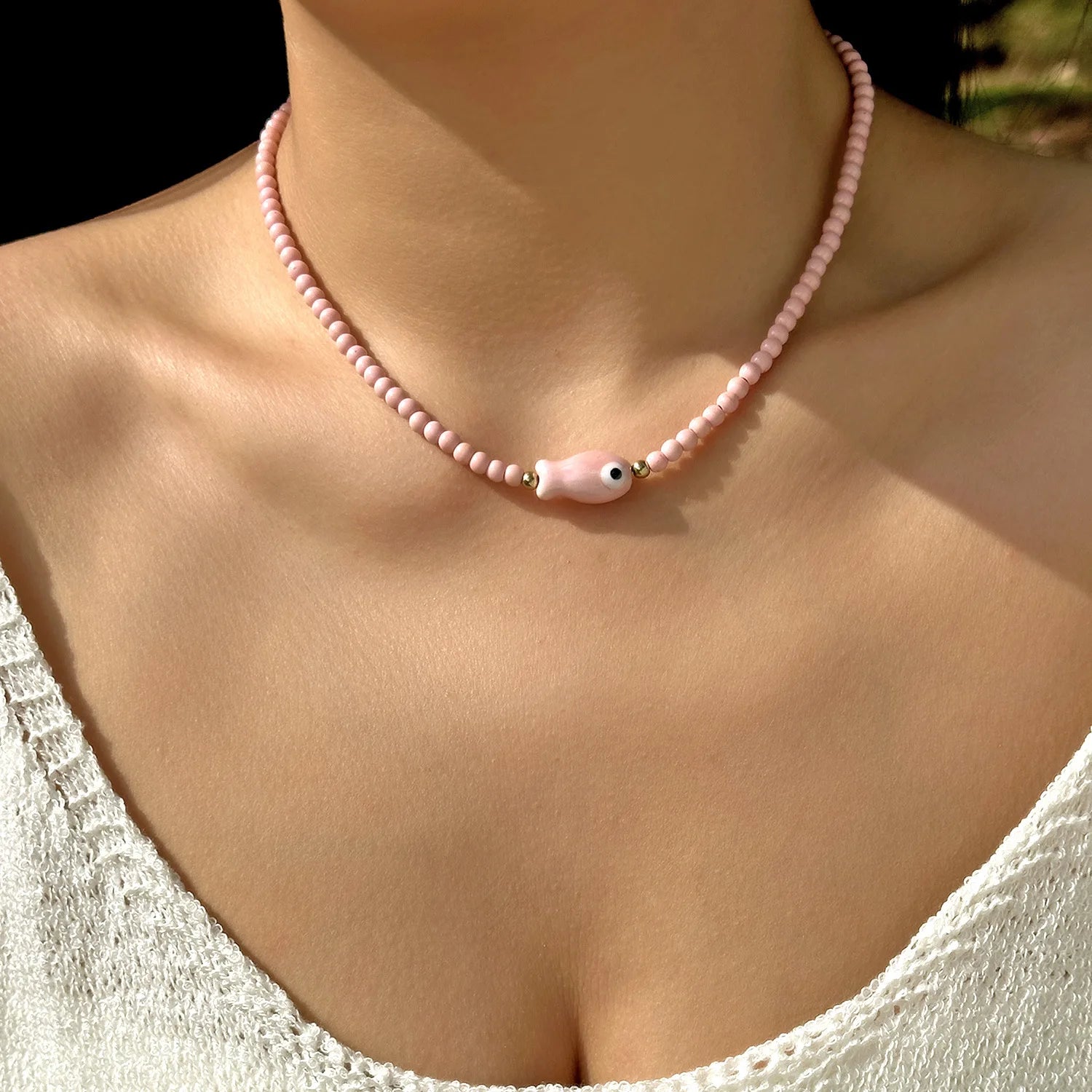 Starfish Beaded Choker