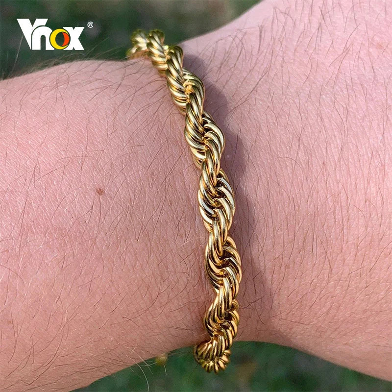 Twisted Rope Chain Bracelet