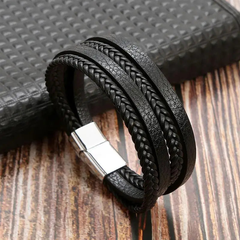 Multilayer Leather Rope Bracelet