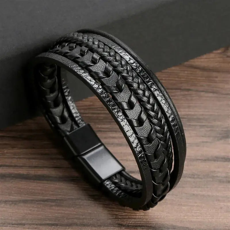 Multilayer Leather Rope Bracelet