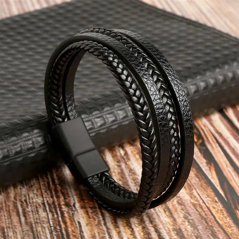 Multilayer Leather Rope Bracelet